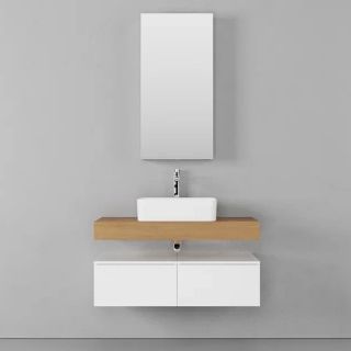 Тумба подвесная без столешницы Velvex Unit tp.UNI.50.1Y белый матовый, 50 см